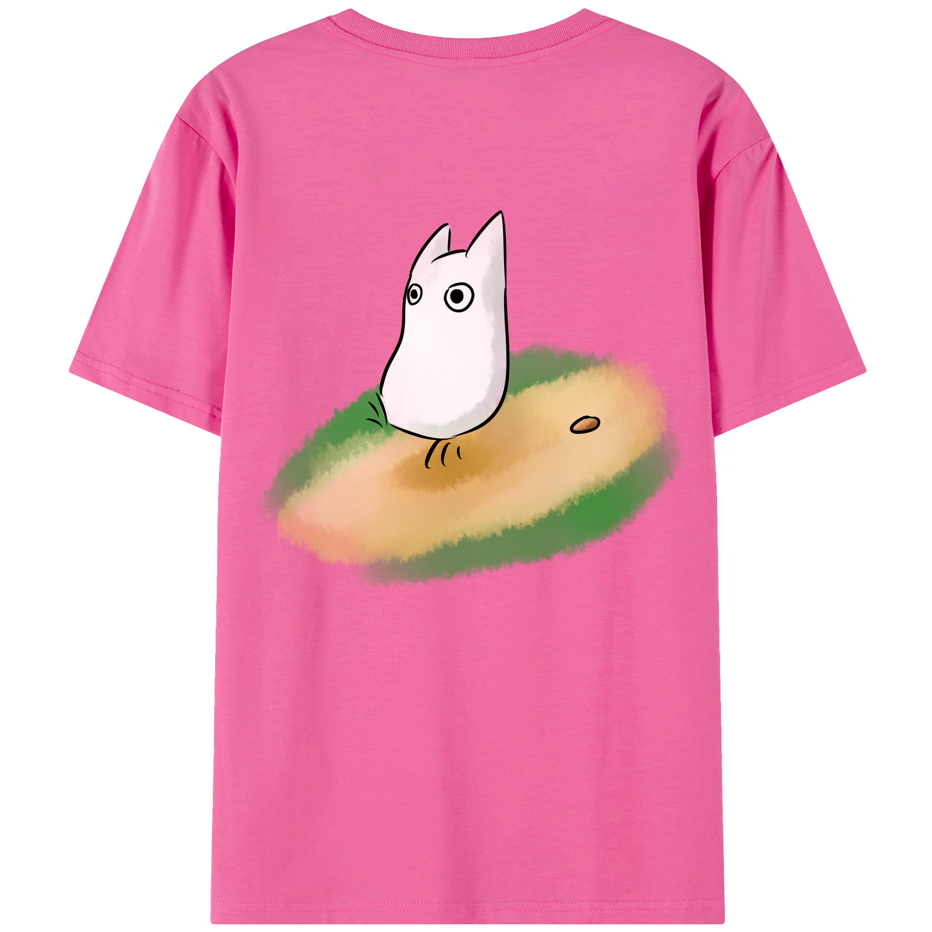 （画像用） となりのトトロ 草壁メイ 草壁サツキ My Neighbor Totoro Satsuki Kusakabe Mei Kusakabe レディース半袖Tシャツ(バックプリント)